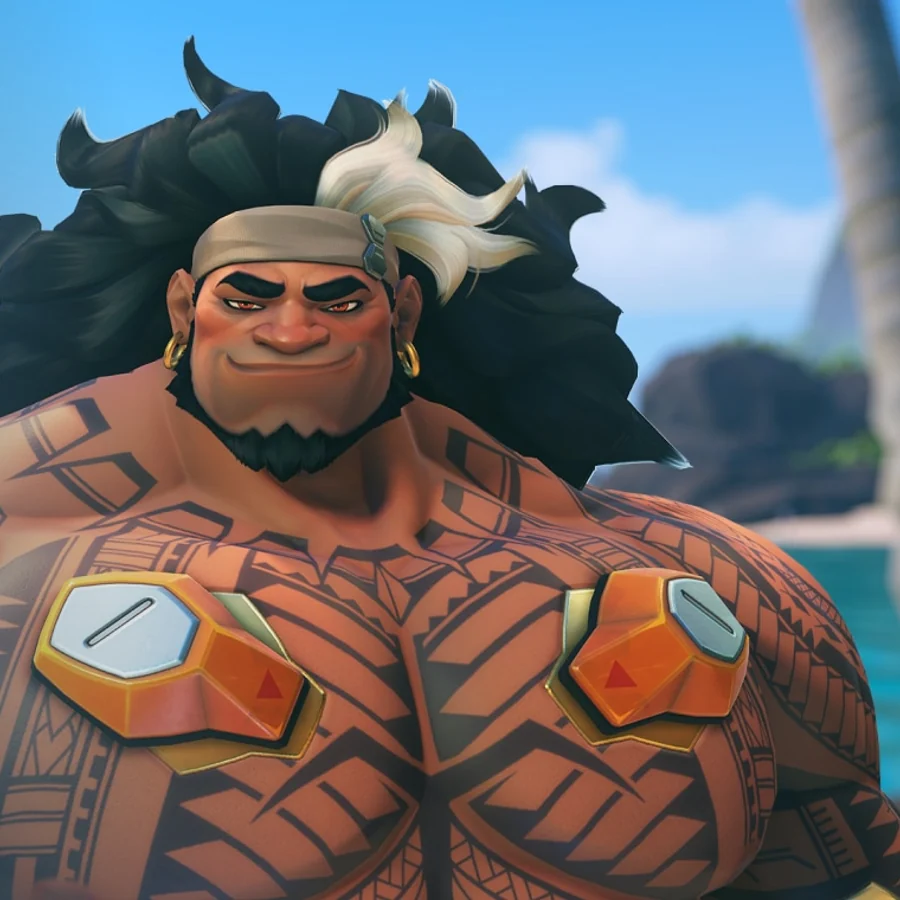 Mauga — Overwatch official character artwork