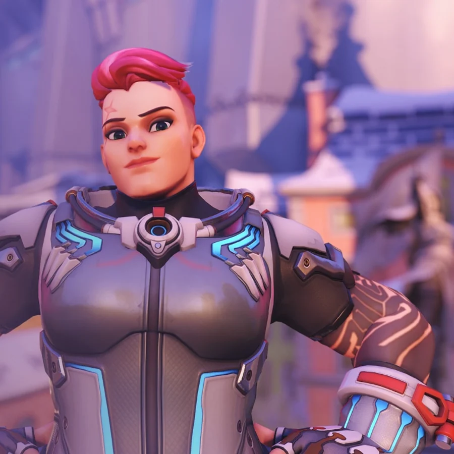 Zarya — Overwatch official character artwork